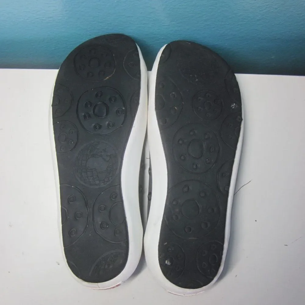 Camper Peu Unisex Size 36 Womens 5.5 Gray Canvas Slip On Sneakers Pink Laces
